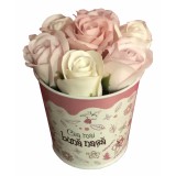 Aranjament Floral , Pentru cea mai buna nasa, , Roz Crem - EVENTISSIMI