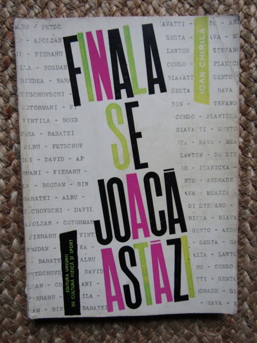 FINALA SE JOACA ASTAZI-IOAN CHIRILA