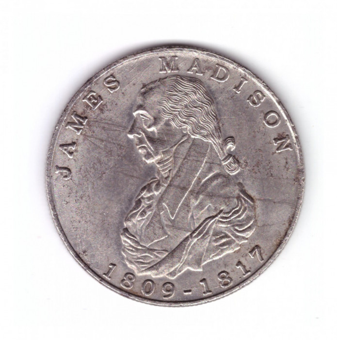 Medalie/suvenir presedinte american James Madison 1809-1817