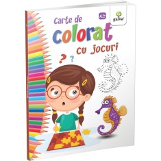 Carte colorat cu jocuri. Colorat 80 pag. Editia 2018