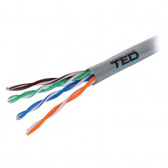 Cablu UTP Ted Electric, categoria 5, cupru, 0.5 mm, 305 m foto