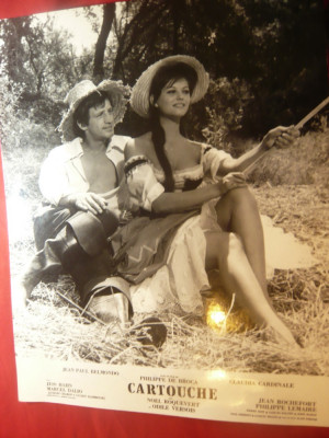 Fotografie din Film -Cartouche cu J.P.Belmondo si Claudia Cardinale 23,5x25cm foto