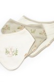 Set de 3 bavete pentru nou nascut, 100% bumbac organic, rabbit, babycosy