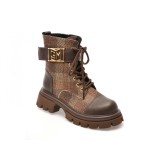 Ghete GRYXX maro, 043GM38, din piele ecologica