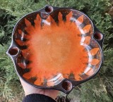 VAS-SUPORT LUMANARI DIN CERAMICA UPSALA EKEBY, ANII&#039;30