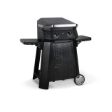 Gratar Pe Gaz Tip Plancha Cu 2 Arzatoare, Cozze 500 Si Stand Metalic Cozze, 60X59X38Cm