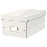 Cutie depozitare cu capac carton laminat pliabila cu capac 200 x 140 x 350 mm albastru Leitz WOW Click&amp;Store