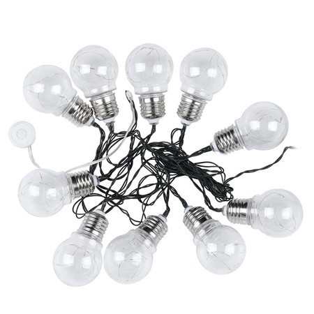 Ghirlanda solara led 1w x 10 ip44 3000k
