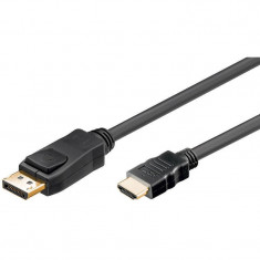 Cablu Goobay DisplayPort tata la HDMI tata 3m negru foto