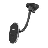 Suport auto telefon magnetic cu incarcare wireless Qi 15W MagSafe AMiO My Mag, montaj pe parbriz sau bord, brat reglabil, rotire 360, USB Typ C