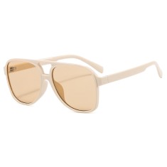 Ochelari de soare aviator Techsuit, bej, 98061 foto