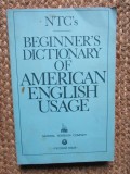 BEGINNER'S DICTIONARY OF AMERICAN ENGLISH USAGE by P. H. COLLIN