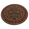 Covor de l&acirc;nă KASHQAI 4362 400 cerc ornament verde / vin roșu, cerc 160 cm