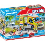 Playmobil City Life - Ambulanta, cu lumini si sunete