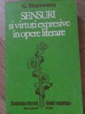 SENSURI SI VIRTUTI EXPRESIVE IN OPERE LITERARE-G. BURCESCU