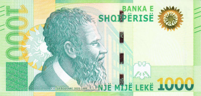 Bancnota Albania 1.000 Leke 2019 (2021) - PNew UNC foto