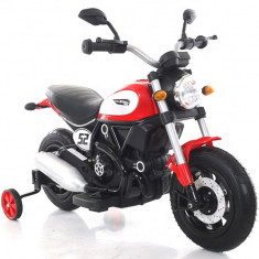 Motocicleta electrica pentru copii BT307 60W CU ROTI Gonflabile Rosu foto