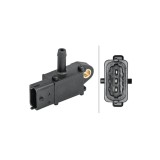 Senzor presiune evacuare Hella, Chevrolet Cruze, 2009-, Opel Astra H, Astra J, Corsa D, Insignia, 2008-2017, Meriva B, 2010-2017, Zafira B, Zafira To