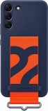 Husa Silicone Cover Strap pentru Galaxy S22+, EF-GS906TNEGWW, Navy