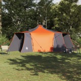 vidaXL Cort cu acoperiș Gri și Portocalie 492 x 492 x 275 cm Poliester