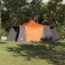 vidaXL Cort Tipi Gri și Portocalie 492 x 492 x 275 cm țesătură