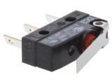 Micro&icirc;ntrerupător SNAP ACTION 0,1A 250VAC SPDT cu manetă