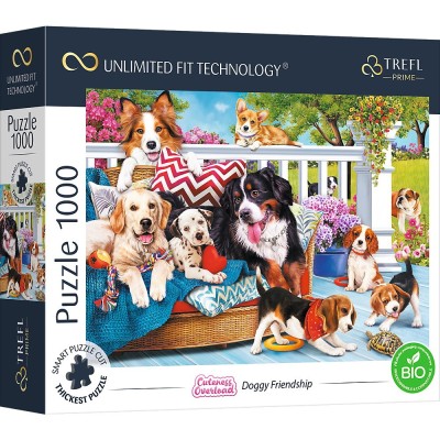 PUZZLE TREFL UFT 1000 PRIETENIA CATELUSILOR foto