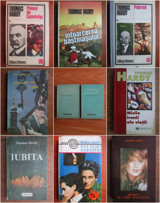 Pachet 10 carti THOMAS HARDY - clasic englez - colectie - bibliofilie foto