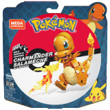Pokemon mega construx set de constructie charmander salameche 180 piese, Mattel