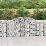 VidaXL Coșuri gabion arcuite 20 buc, 300x30x100/120 cm fier galvanizat