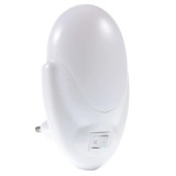 Lampa LED cu Lumina de Veghe Pentru Priza, Intrerupator si Buton On/Off, Lumina Alba, Consum Redus 2W, Universal, Alb, Original Deals