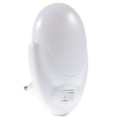 Lampa LED cu Lumina de Veghe Pentru Priza, Intrerupator si Buton On/Off, Lumina Alba, Consum Redus 2W, Universal, Alb, Original Deals foto