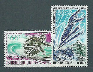Tchad 1968 - Jocurile Olimpice Grenoble, serie neuzata foto
