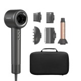 Uscator Profesional Lansam Pro LS6001, cod culoare Gri negru , 5 accesorii incluse si geanta , 5 trepte de caldura, 4 trepte de viteza,