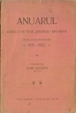 C9731N Anuarul Liceului de stat Decebal din Deva pe al 51-lea an școlar 1921-1922 publicat de Iosif Botean, director, 1922, Deva