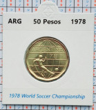 Argentina 50 pesos 1978 - Soccer - km 76 - UNC - A015, America Centrala si de Sud