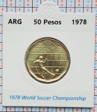 Argentina 50 pesos 1978 - Soccer - km 76 - UNC - A015, America Centrala si de Sud