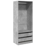 Cumpara ieftin Sifonier, gri beton, 80x50x200 cm, lemn prelucrat
