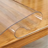 Folie Protectie Masa Transparenta EMC ONSHOP&reg;, PVC Siliconat Premium, 60 x 100 cm, Grosime 0.8 mm, Impermeabila, Antiderapanta