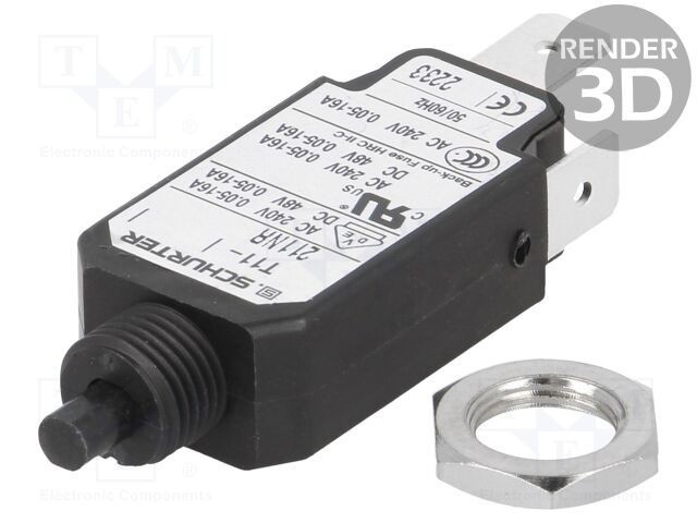 &Icirc;ntrerupător supracurent SCHURTER 240VAC 48VDC 1,2A SPST MCB