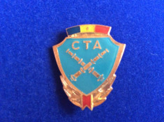 INSIGNA - CTA -ROMANIA - CONCURS TACTIC APLICATIV - ARTILERIE foto