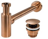 Sifon pentru lavoar Rea cu Dop klik-klak REA COPPER MAT