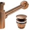 Sifon pentru lavoar Rea cu Dop klik-klak REA COPPER MAT