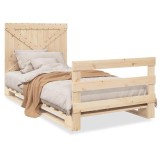 Cumpara ieftin Cadru de pat cu tablie, 100x200 cm, lemn masiv de pin