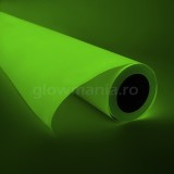 Folie de vinil autoadeziva fotoluminiscenta verde 13 ore glow - 1 cm x 100 cm