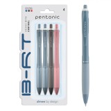 Set Pixuri Ballpen Pentonic, 0.7mm, Multicolor, 4 Bucăți