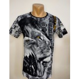 Tricou bărbătesc imprimeu animale - XL