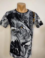 Tricou bărbătesc imprimeu animale - XL