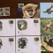 laos - maimute - serie 4 timbre MNH, 4 FDC, 4 maxime, fauna wwf