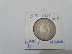 moneda germania rfg 5 m 1951 foto